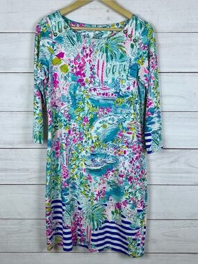 Lilly Pulitzer Pearson Dress Womens Size Medium Postcards From Positano Girlcore